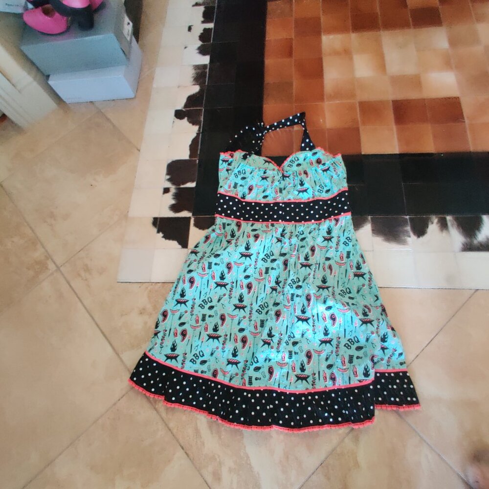 Sourpuss Barbeque print dress size XXXL New